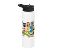 Spongebob Squarepants E Amici Supereroi Stainless Steel Insulated Water Bottle
