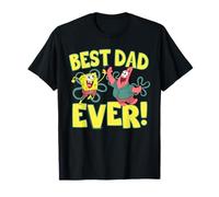 Spongebob Squarepants Father's Day Best Dad Ever Maglietta