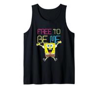 Spongebob Squarepants Free To Be Me Happy Canotta