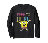Spongebob Squarepants Free To Be Me Happy Maglia a Manica