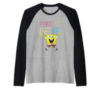 Spongebob Squarepants Free To Be Me Neon Maglia con Maniche Raglan