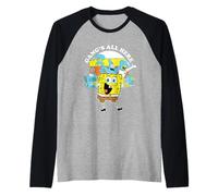Spongebob Squarepants Gang's all Here Maglia con Maniche Raglan