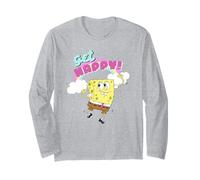 Spongebob Squarepants Get Happy Rainbow Maglia a Manica