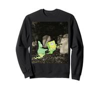 Spongebob Squarepants Ghost Spongebob & Patrick in Graveyard Felpa