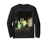 Spongebob Squarepants Ghost Spongebob & Patrick in Graveyard Maglia a Manica