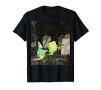 Spongebob Squarepants Ghost Spongebob & Patrick in Graveyard Maglietta
