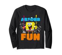 Spongebob Squarepants Good Attitude Friends Cartoon Classic Maglia a Manica