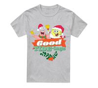 SpongeBob SquarePants Good Tide-ings Maglietta Natale Patrick Star (TV6342)