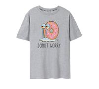 SpongeBob SquarePants Grigio Donut Worry T-shirt a maniche corte Donne