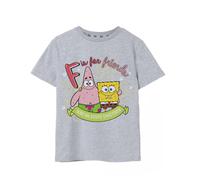 SpongeBob SquarePants Grigio F Is For Friends T-shirt a maniche corte Ragazze