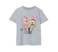 SpongeBob SquarePants Grigio Make it Merry T-shirt a maniche corte Unisex Bambin