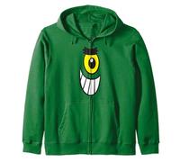 SpongeBob SquarePants Halloween Plankton Big Face Costume Felpa con Cappuccio