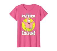 Spongebob Squarepants Halloween This Is My Patrick Costume Maglietta, Donna, Rosa mélange, M