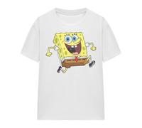 SpongeBob SquarePants Happy Running Maglietta Adulto Unisex (TV15988)