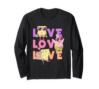 Spongebob Squarepants Heart Love Maglia a Manica