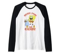 Spongebob Squarepants Here for The Candy Halloween Maglia con Maniche Raglan