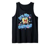 Spongebob Squarepants It's My Birthday Bold Bubble Letters Canotta