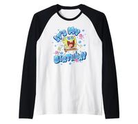Spongebob Squarepants It's My Birthday Bold Bubble Letters Maglia con Maniche Raglan
