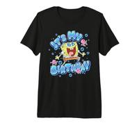 Spongebob Squarepants It's My Birthday Bold Bubble Letters Maglietta Premium