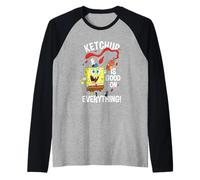 Spongebob Squarepants Ketchup Is Good On Everything Cute Maglia con Maniche Raglan