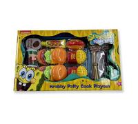 SpongeBob SquarePants Krabby Patty Toy Combo - Set da gioco per pasti, hamburger Krusty Krab e patatine fritte, set interattivo in plastica per fast food per bambini
