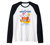 Spongebob Squarepants Krusty Krab Cartoon Illustration Maglia con Maniche Raglan