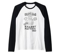 Spongebob Squarepants Krusty Krab Krabby Patties Maglia con Maniche Raglan
