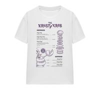 SpongeBob SquarePants Krusty Krab Menu Maglietta Adulto Unisex (TV16009)