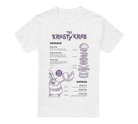SpongeBob SquarePants Krusty Krab Menu Maglietta Uomo (TV6428)