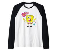 Spongebob Squarepants Lovely Heart Maglia con Maniche Raglan