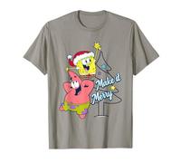 Spongebob Squarepants Make It Merry Christmas Maglietta