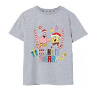 SpongeBob SquarePants Make It Merry Maglietta Natale Ragazzi (NS7732)