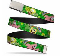 SpongeBob SquarePants Men's Buckle-Down Web Belt Spongebob 1.25" 1.25" Wide - Fi