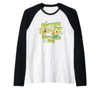 Spongebob Squarepants Mermaid Man & Barnacle Boy Maglia con Maniche Raglan