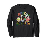 Spongebob Squarepants Merry Christmas Ugly Sweater Team Maglia a Manica
