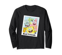 Spongebob Squarepants Migliori Amici Patrick Squidward Retro Maglia a Manica