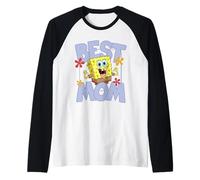 Spongebob Squarepants Mother's Day Best Mom Maglia con Maniche Raglan