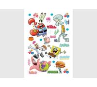 Spongebob Squarepants Muro Adesivi 65x42.5cm Decal IN Vinile Set Bambino Camera