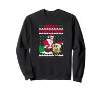 SpongeBob SquarePants Natale Santa Patrick In Chimney Felpa