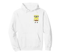 Spongebob Squarepants Nerd Glasses Left Chest Felpa con Cappuccio