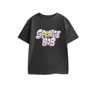 SpongeBob SquarePants Nero Bubble T-shirt a maniche corte Ragazzi