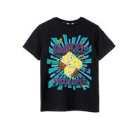 SpongeBob SquarePants Nero Dare To Be Square T-shirt a maniche corte Ragazzi