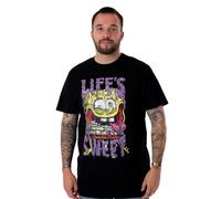 SpongeBob SquarePants Nero Life's Sweet T-shirt a maniche corte Uomini