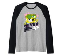 Spongebob Squarepants Never Grow Up Cool Shades Classic Anni '90 Maglia con Maniche Raglan
