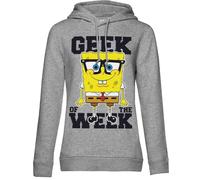 Spongebob Squarepants NIC-57-SB004-H49-10 Hooded Sweatshirt, Grigio, S Women's