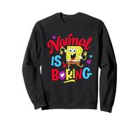 Spongebob Squarepants Normal Is Boring Colorful Heart Felpa