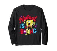Spongebob Squarepants Normal Is Boring Colorful Heart Maglia a Manica