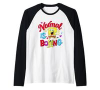 Spongebob Squarepants Normal Is Boring Colorful Heart Maglia con Maniche Raglan