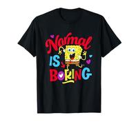 Spongebob Squarepants Normal Is Boring Colorful Heart Maglietta