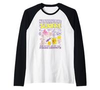 Spongebob Squarepants Not Afraid To Be Square #1 Fry Cook Maglia con Maniche Raglan